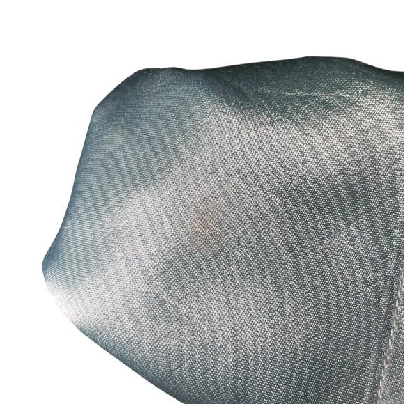 LA Made Winner Silky Chemise Dress Citadel Blue Slip Midi Small - Picture 2 of 7